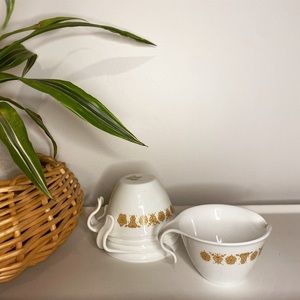 Vintage Corelle Butterfly Gold- Hook Mugs